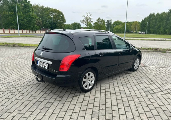 Peugeot 308 cena 18700 przebieg: 173000, rok produkcji 2009 z Warszawa małe 326